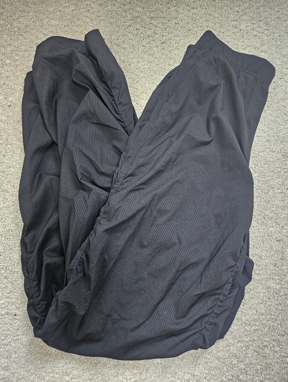 Lululemon Black Dance Studio Pants Slim Ruched Athletic W5GUVS Pull On Medium